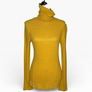 Saturday Sunday Golden Turtleneck Sweater Size S